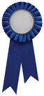 Blue Rosette w/ Clip